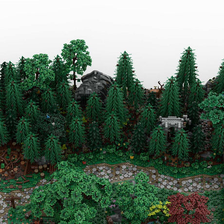 MOC - 208147 Landscape Expansion 1 Klemmbausteine - MOC - 207737 Castle Hohengeroldseck - LesDiy - Klemmbausteine