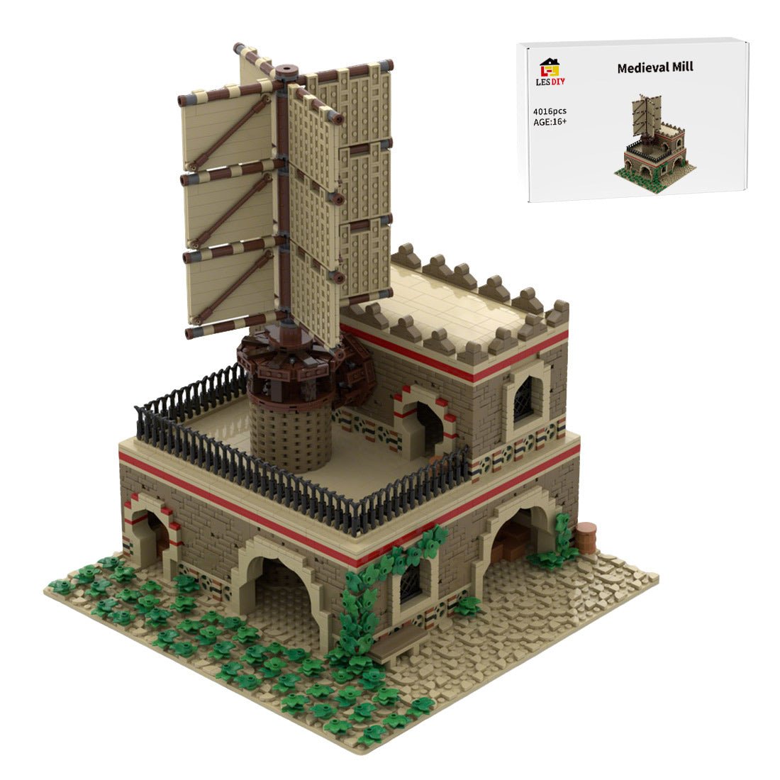 MOC - 210034 Age of Empires - Mill (Middle Eastern) Klemmbausteine - LesDiy - Klemmbausteine