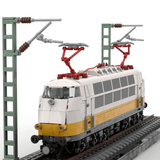 MOC - 212136 BR103 Airport Express (white / yellow) Klemmbausteine - LesDiy - Klemmbausteine