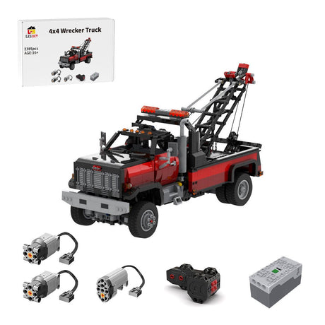 MOC - 213249 80's GMC TopKick Wrecker 4x4 RC Klemmbausteine - LesDiy - Klemmbausteine