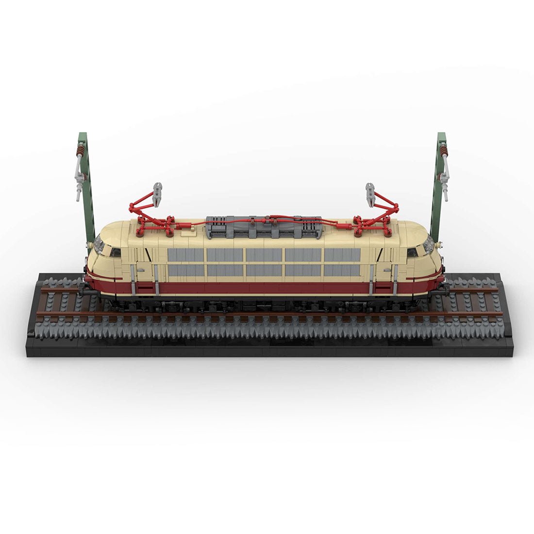 MOC - 213295 BR103 (tan/dark - red) Klemmbausteine - LesDiy - Klemmbausteine