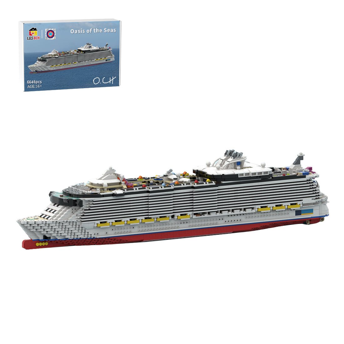MOC - 213812 Oasis of the Seas Klemmbausteine - LesDiy - Klemmbausteine