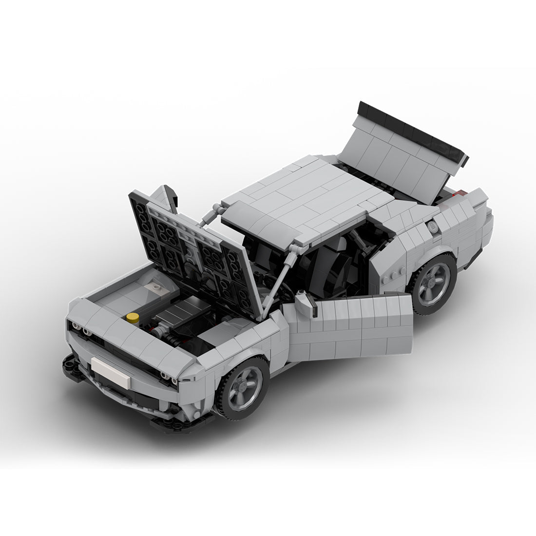 MOC - 213856 1/17 Scale Dodge Challenger Hellcat Klemmbausteine - LesDiy - Klemmbausteine