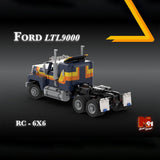 MOC - 218879 Ford LTL 9000 6x6 BLACK Klemmbausteine - LesDiy - Klemmbausteine