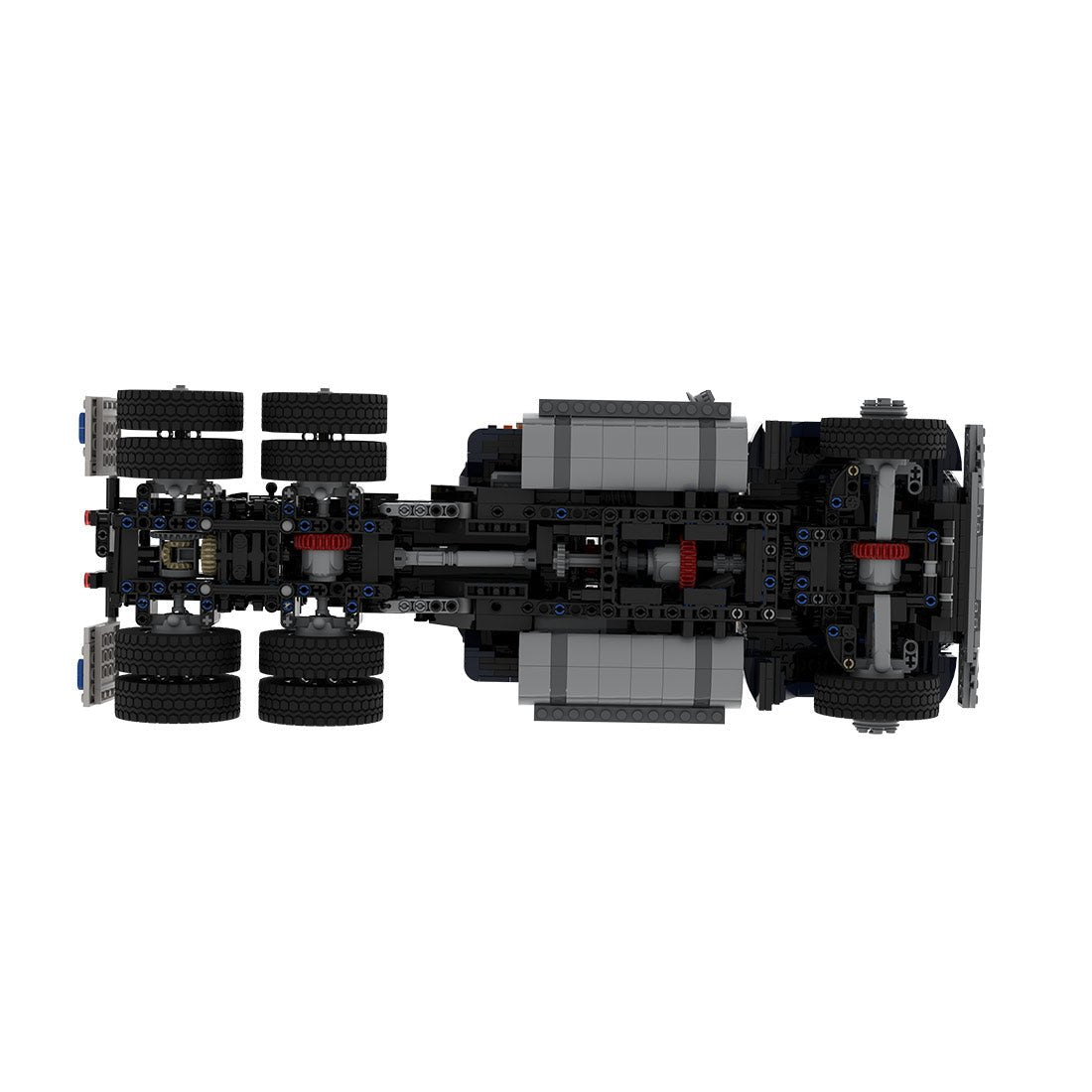MOC - 218879 Ford LTL 9000 6x6 BLACK Klemmbausteine - LesDiy - Klemmbausteine