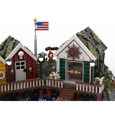 MOC - 220004 Coast Town Diorama Klemmbausteine - LesDiy - Klemmbausteine