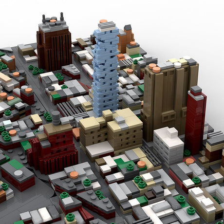 MOC - 223473 1/2000 Scale New York - Tribeca Klemmbausteine - LesDiy - Klemmbausteine