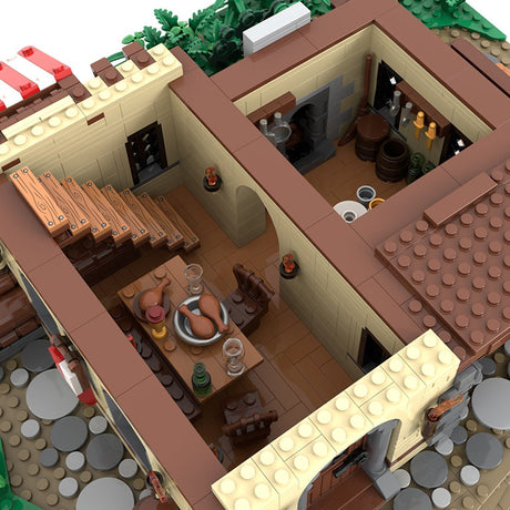 MOC-224458 Medieval tavern Klemmbausteine-LesDiy-Klemmbausteine