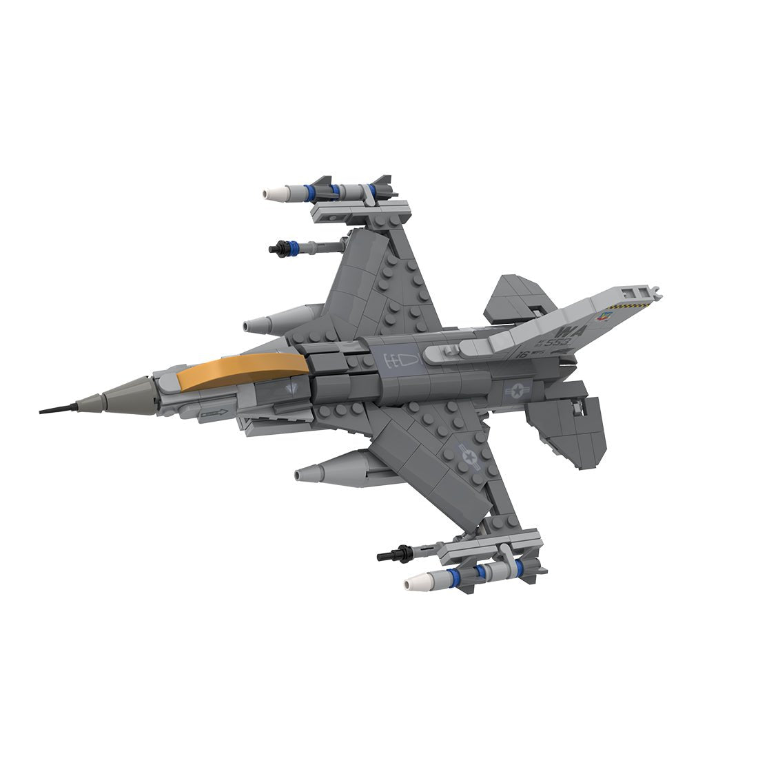 MOC - 224853 F - 16C Fighting Falcon, Nellis (1:58) Klemmbausteine - LesDiy - Klemmbausteine
