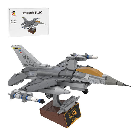 MOC - 224853 F - 16C Fighting Falcon, Nellis (1:58) Klemmbausteine - LesDiy - Klemmbausteine