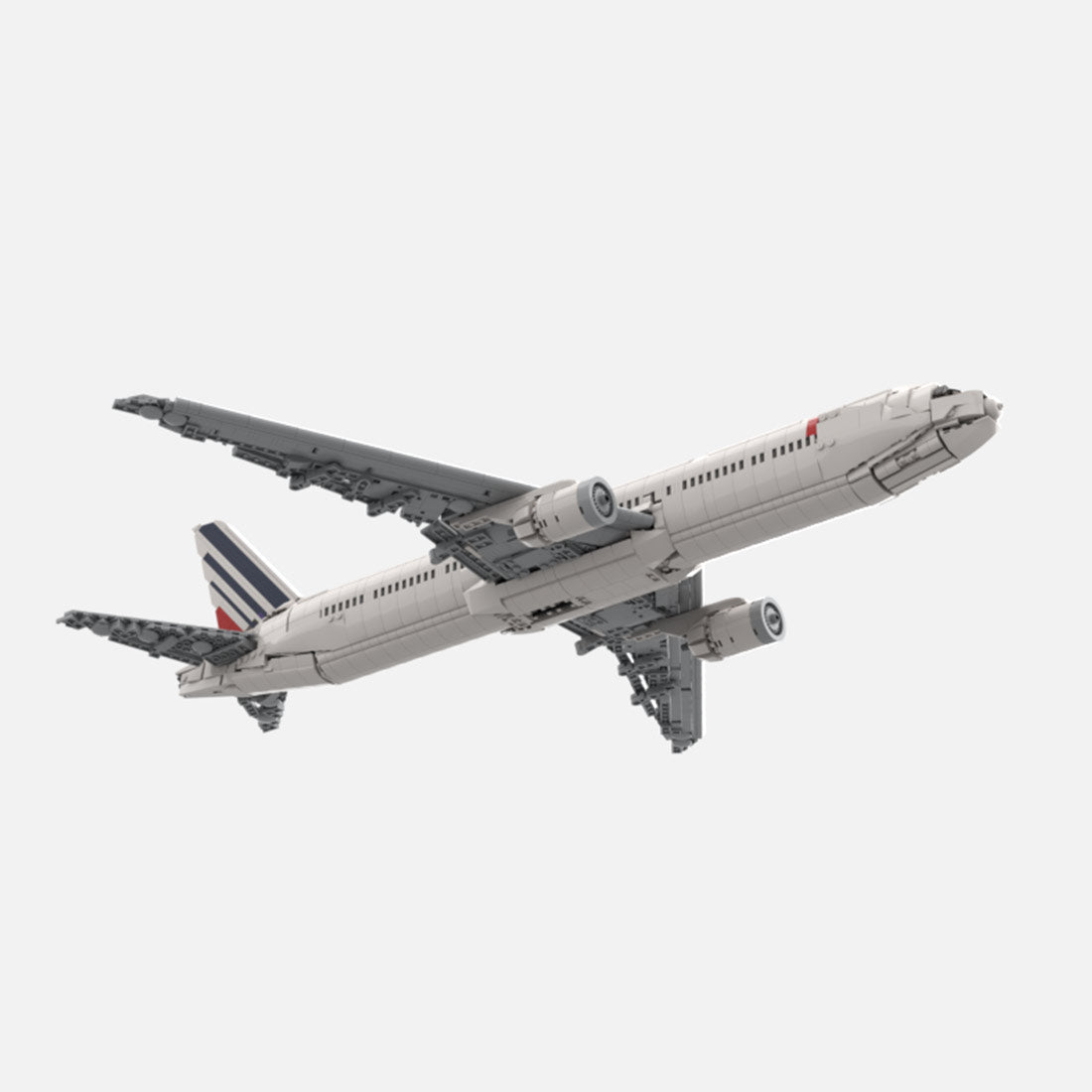 MOC - 225643 Air France 777 - 300er Klemmbausteine - LesDiy - Klemmbausteine