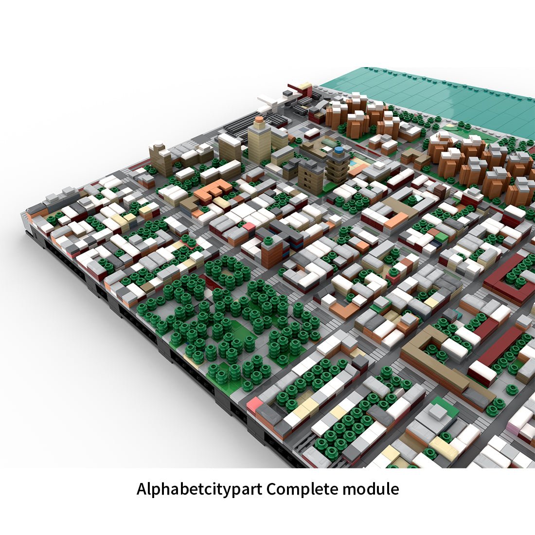 MOC - 225884 1/2000 Scale Lower Manhattan Alphabetcity Module 2 Klemmbausteine - LesDiy - Klemmbausteine