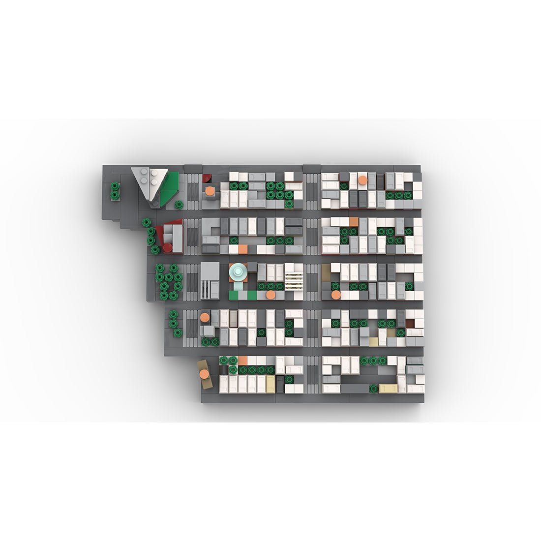 MOC - 225884 1/2000 Scale Lower Manhattan EastVillage Module 3 Klemmbausteine - LesDiy - Klemmbausteine