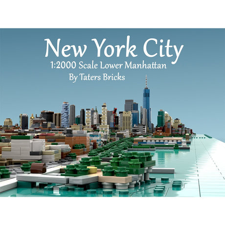 MOC - 225884 1/2000 Scale Lower Manhattan GreenwichVillage Module 1 Klemmbausteine - LesDiy - Klemmbausteine