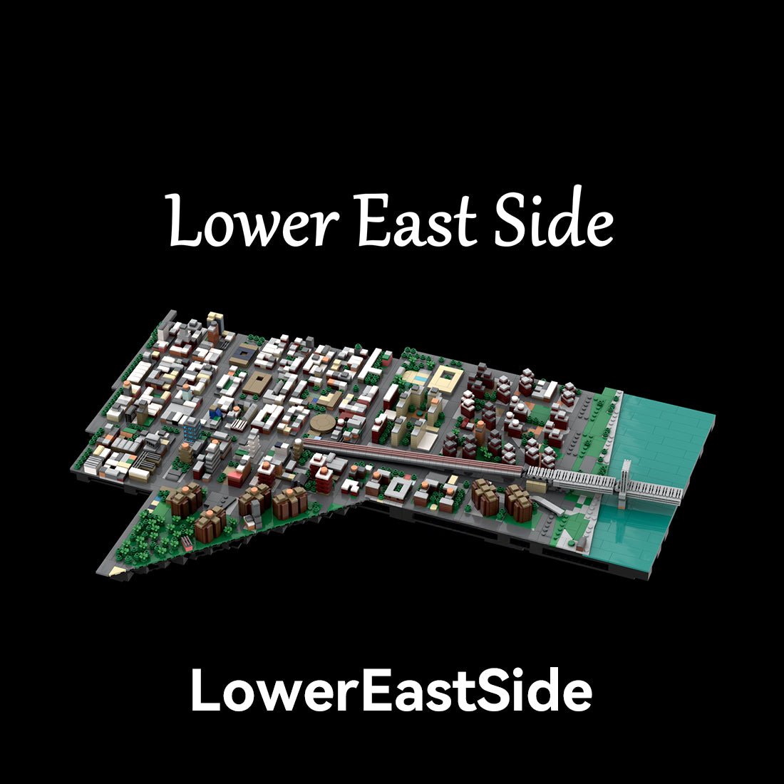 MOC - 225884 1/2000 Scale Lower Manhattan LowerEastSide Module 2 Klemmbausteine - LesDiy - Klemmbausteine