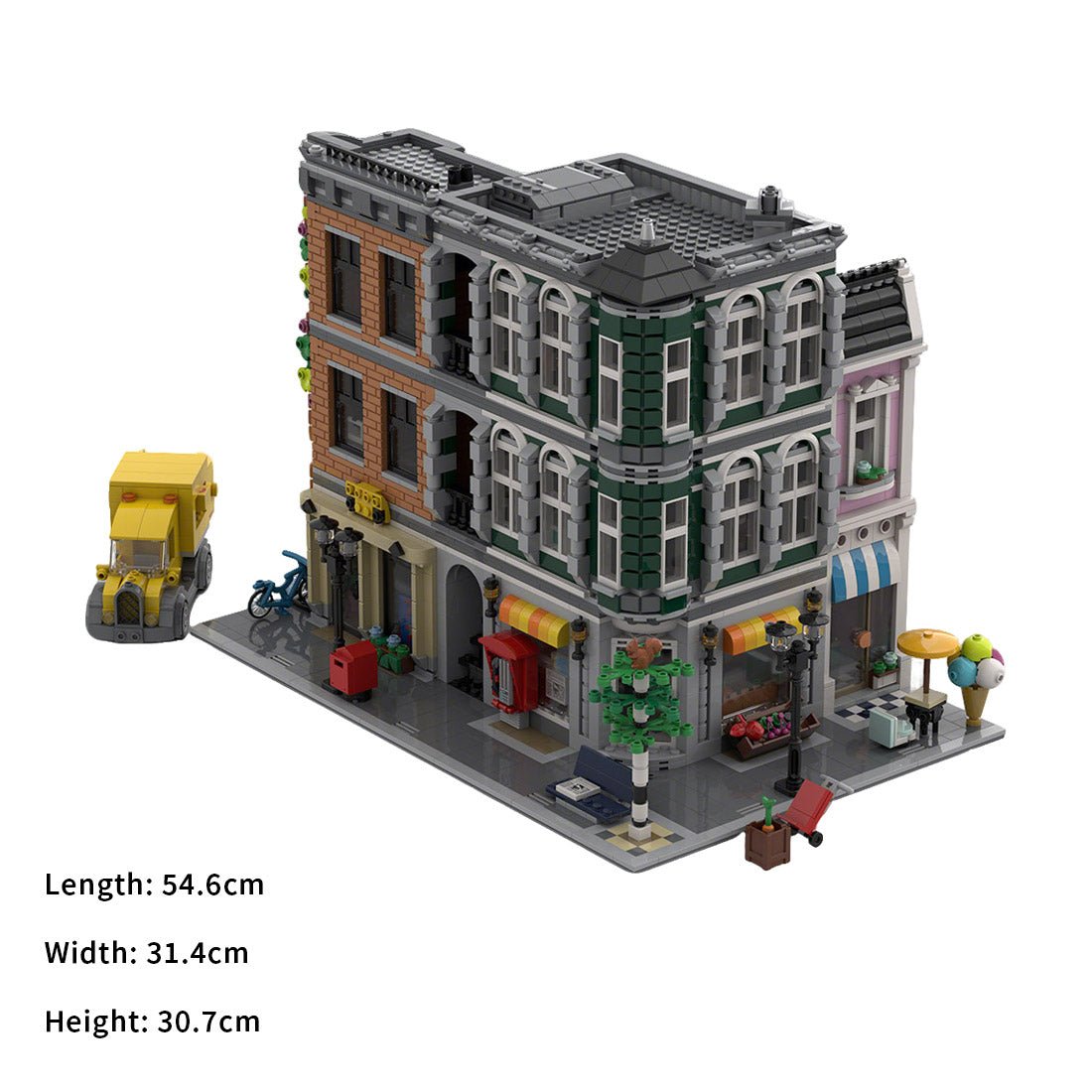 MOC - 226380 Main Street Klemmbausteine - LesDiy - Klemmbausteine