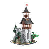 MOC-227229 Medieval Rock Tower Klemmbausteine-LesDiy-Klemmbausteine