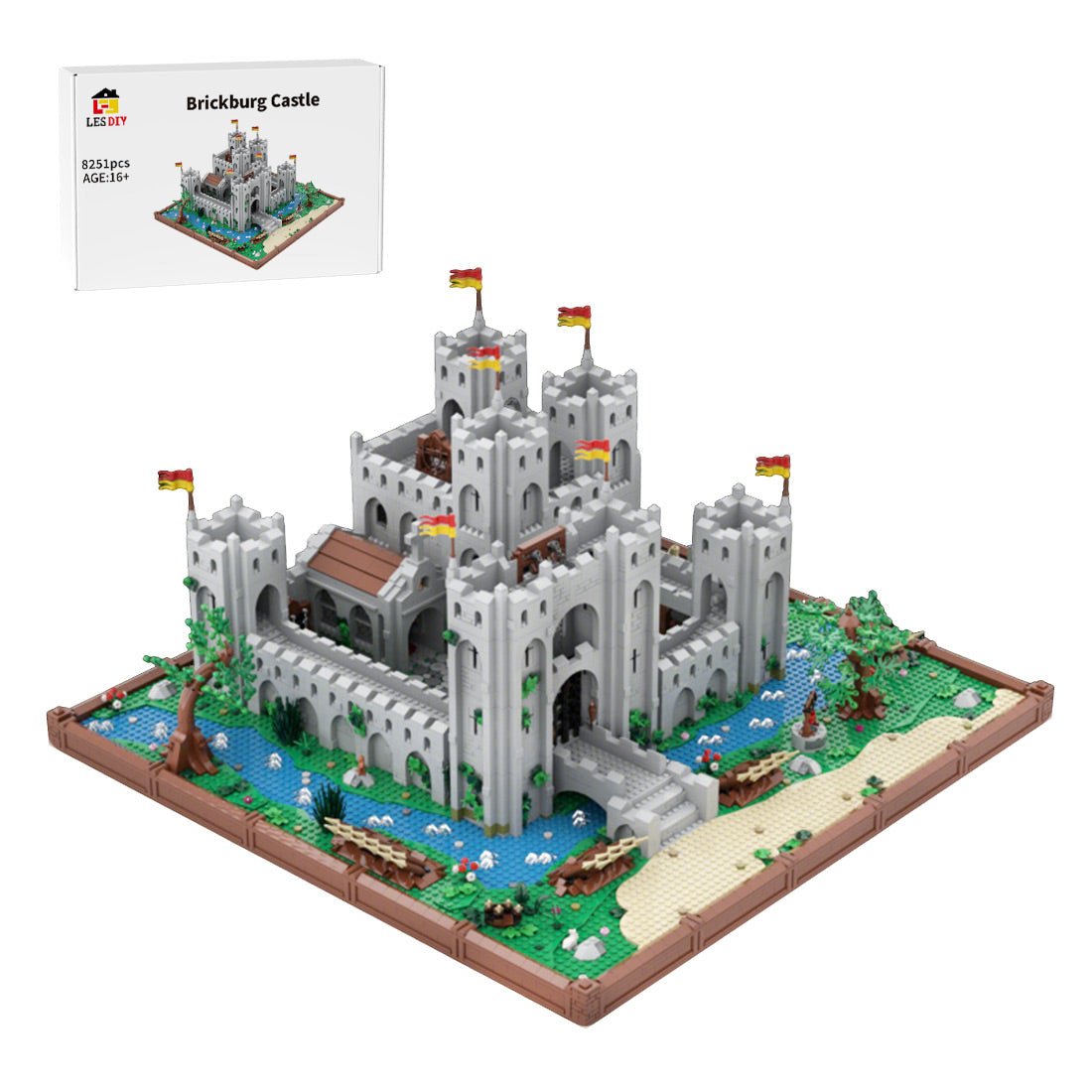 MOC - 229307 Brickberg Castle Klemmbausteine - LesDiy - Klemmbausteine