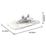 MOC - 230069 1/38 Scale Ultra MEGA Yacht - Part 11 Module 18 Hardtop Klemmbausteine - LesDiy - Klemmbausteine