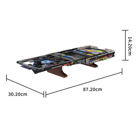 MOC - 230069 1/38 Scale Ultra MEGA Yacht - Part 2 Module 5 Deck 1 Stern Klemmbausteine - LesDiy - Klemmbausteine