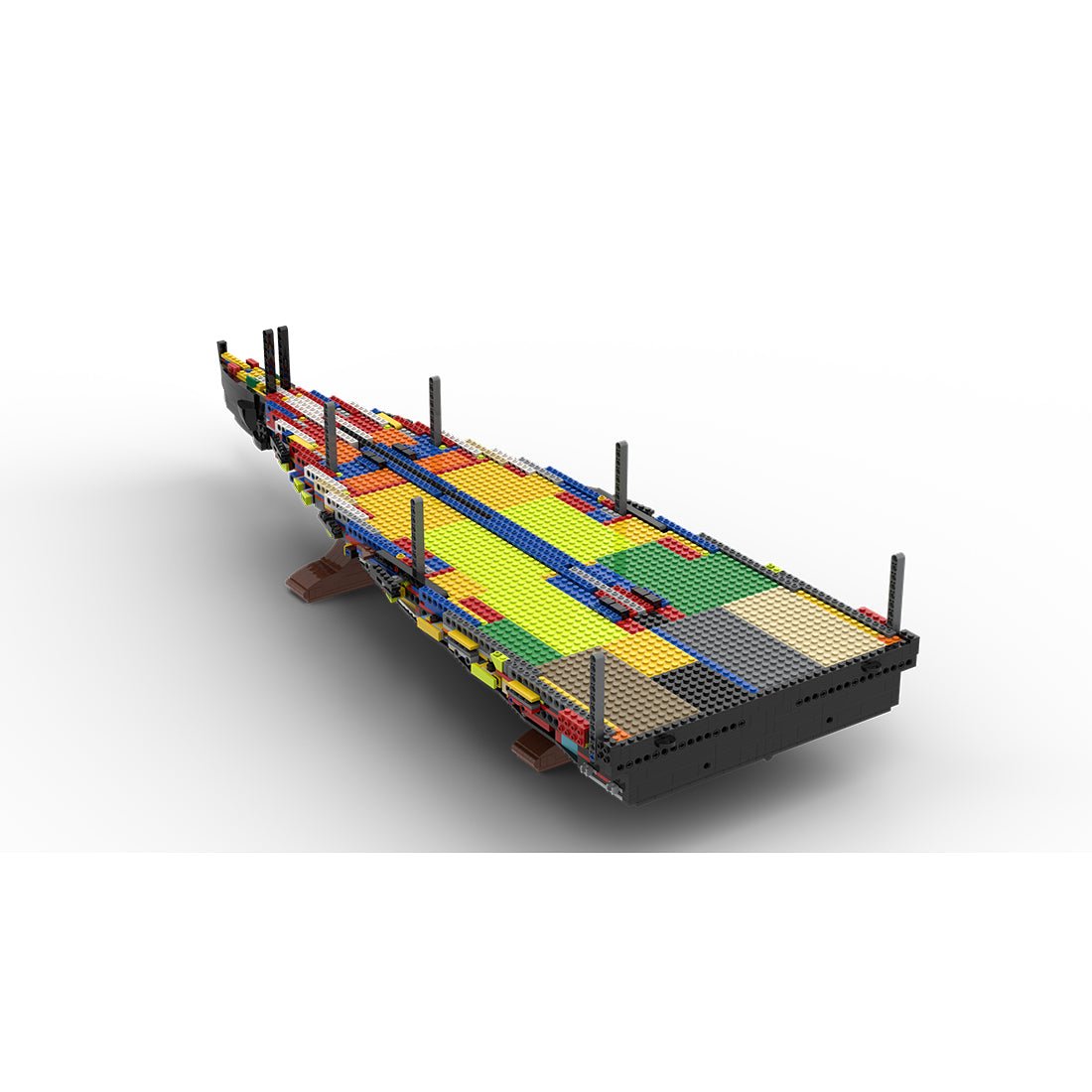 MOC - 230069 Part 1 Module 1 Deck 1 Bow Klemmbausteine - LesDiy - Klemmbausteine
