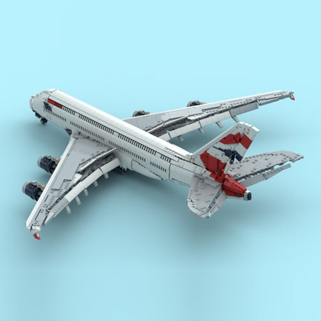 MOC - 231606 British Airways Airbus A380 Klemmbausteine - LesDiy - Klemmbausteine