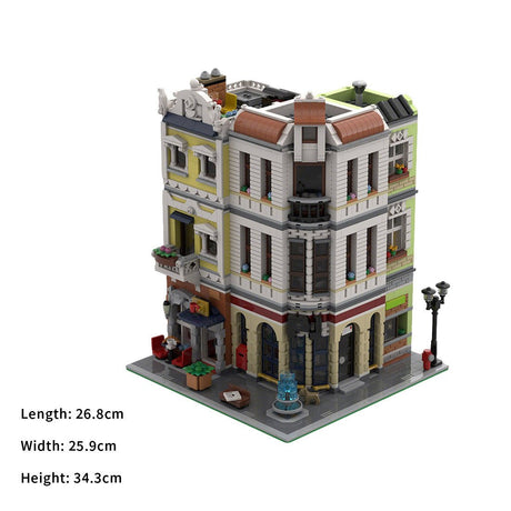 MOC - 234260 Post office on the corner Klemmbausteine - LesDiy - Klemmbausteine