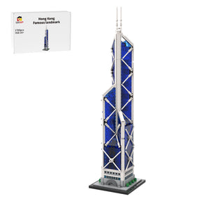 MOC - 234438 Bank of China Tower 1:800 Scale Klemmbausteine - LesDiy - Klemmbausteine