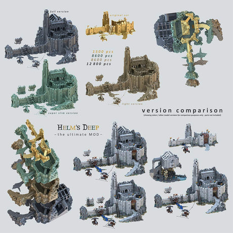 MOC - 234842Helm's Deep - the ultimate MOD - SUPER SLIM version(Lite Version) Klemmbausteine - LesDiy - Klemmbausteine