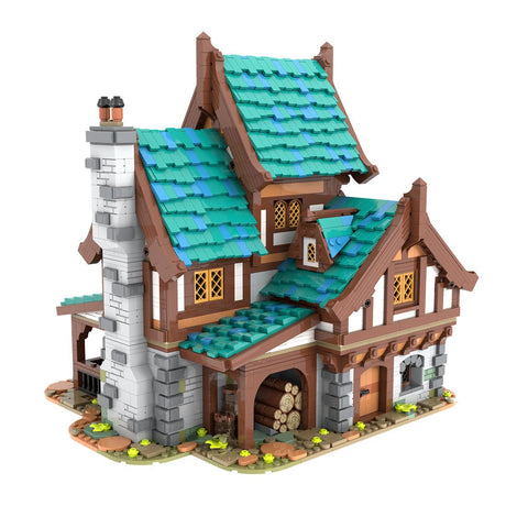 MOC-235629 Drunken Dragon Medieval Tavern Klemmbausteine-LesDiy-Klemmbausteine
