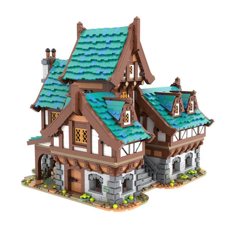 MOC-235629 Drunken Dragon Medieval Tavern Klemmbausteine-LesDiy-Klemmbausteine