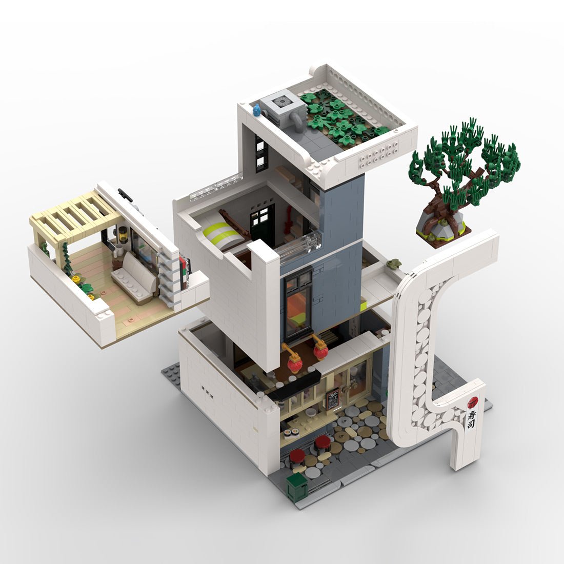 MOC - 237866 Sushi House Klemmbausteine - LesDiy - Klemmbausteine
