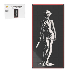 MOC - 238853 art relief of a female horror character Klemmbausteine - LesDiy - Klemmbausteine