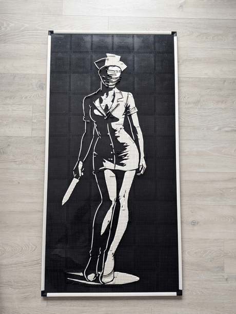 MOC - 238853 art relief of a female horror character Klemmbausteine - LesDiy - Klemmbausteine