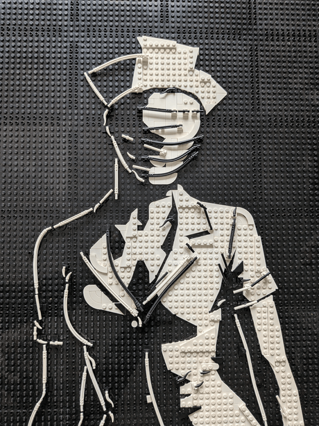 MOC - 238853 art relief of a female horror character Klemmbausteine - LesDiy - Klemmbausteine