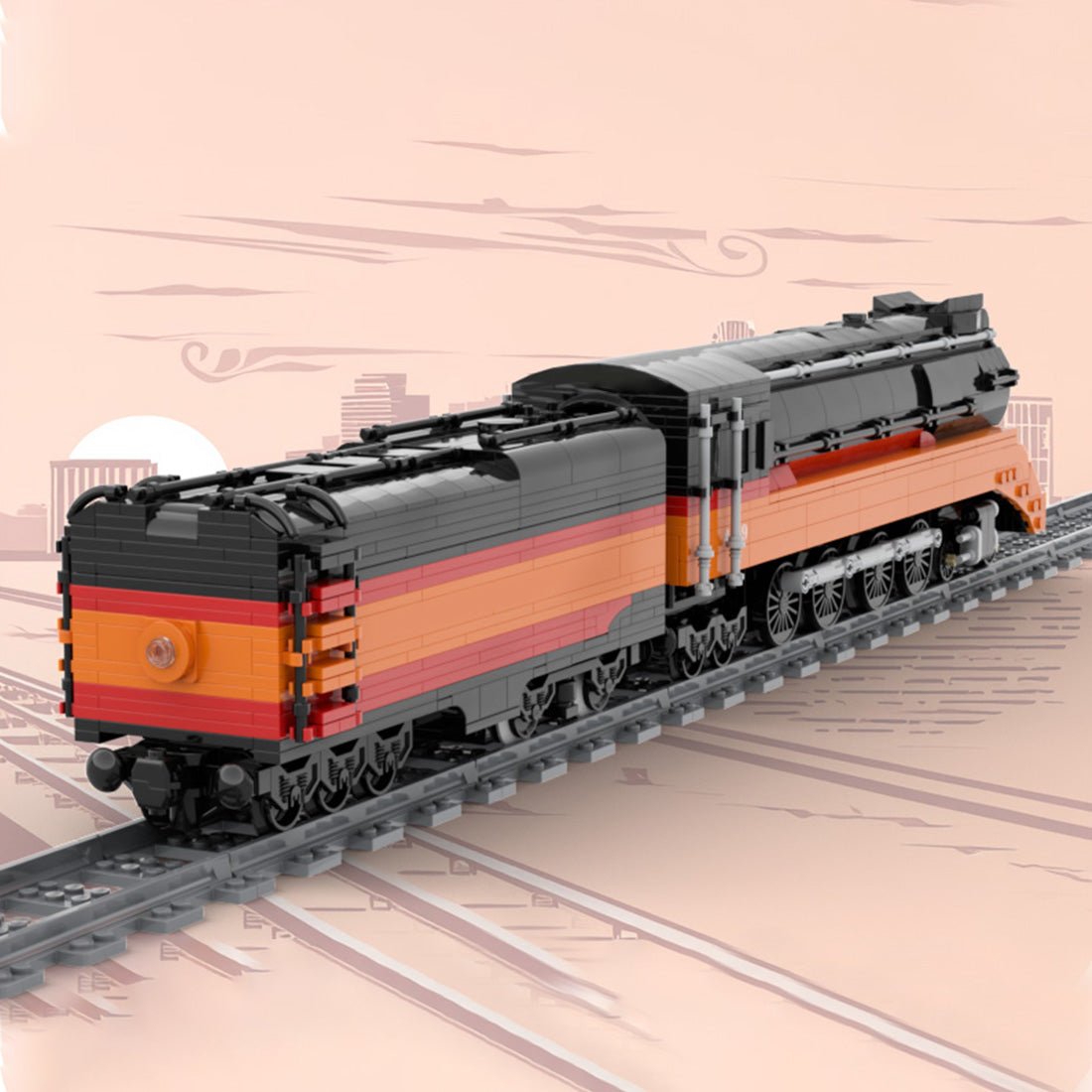 MOC - 239216 Southern Pacific Daylight Klemmbausteine - LesDiy - Klemmbausteine