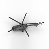 MOC - 239414 MIL Mi - 17 - 1:35 Scale Klemmbausteine(Gray) - LesDiy - Klemmbausteine