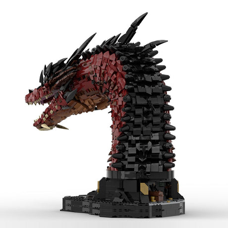  MOC - 241509 Fire Dragon Bust - inspired by Smaug Klemmbausteine - LesDiy - Klemmbausteine
