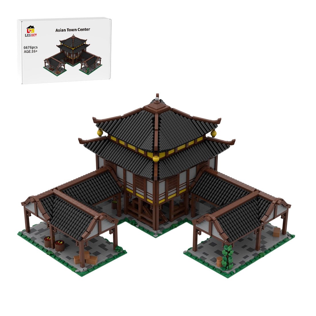 MOC - 242286 Age of Empires - Town Center (East Asian) Klemmbausteine - LesDiy - Klemmbausteine