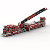 MOC - 242542 2023 Pierce Quantum Tiller Ladder Fire Truck El paso County Klemmbausteine - LesDiy - Klemmbausteine