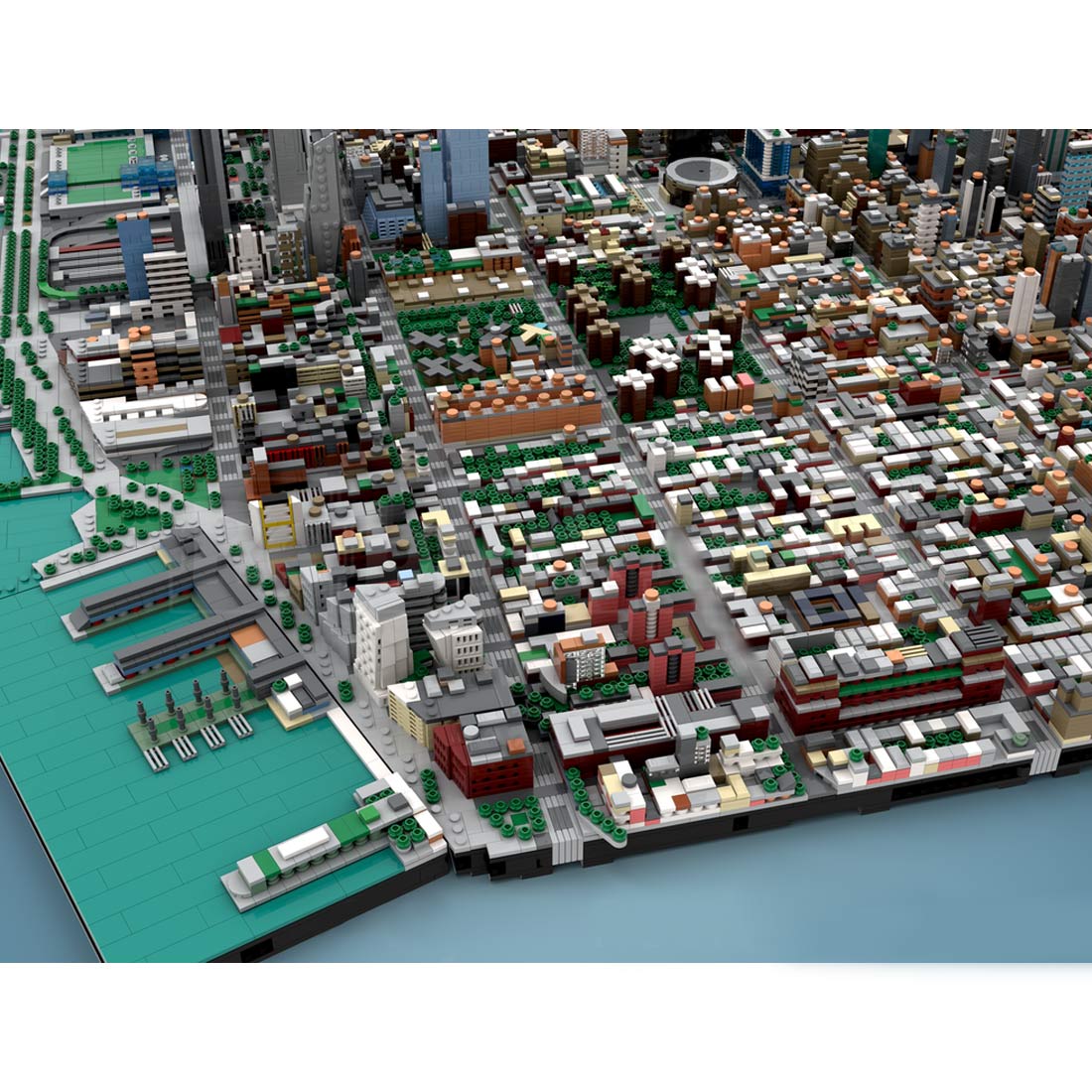 MOC - 243095 1/2000 Scale Midtown Manhattan - New York City Klemmbausteine - LesDiy - Klemmbausteine