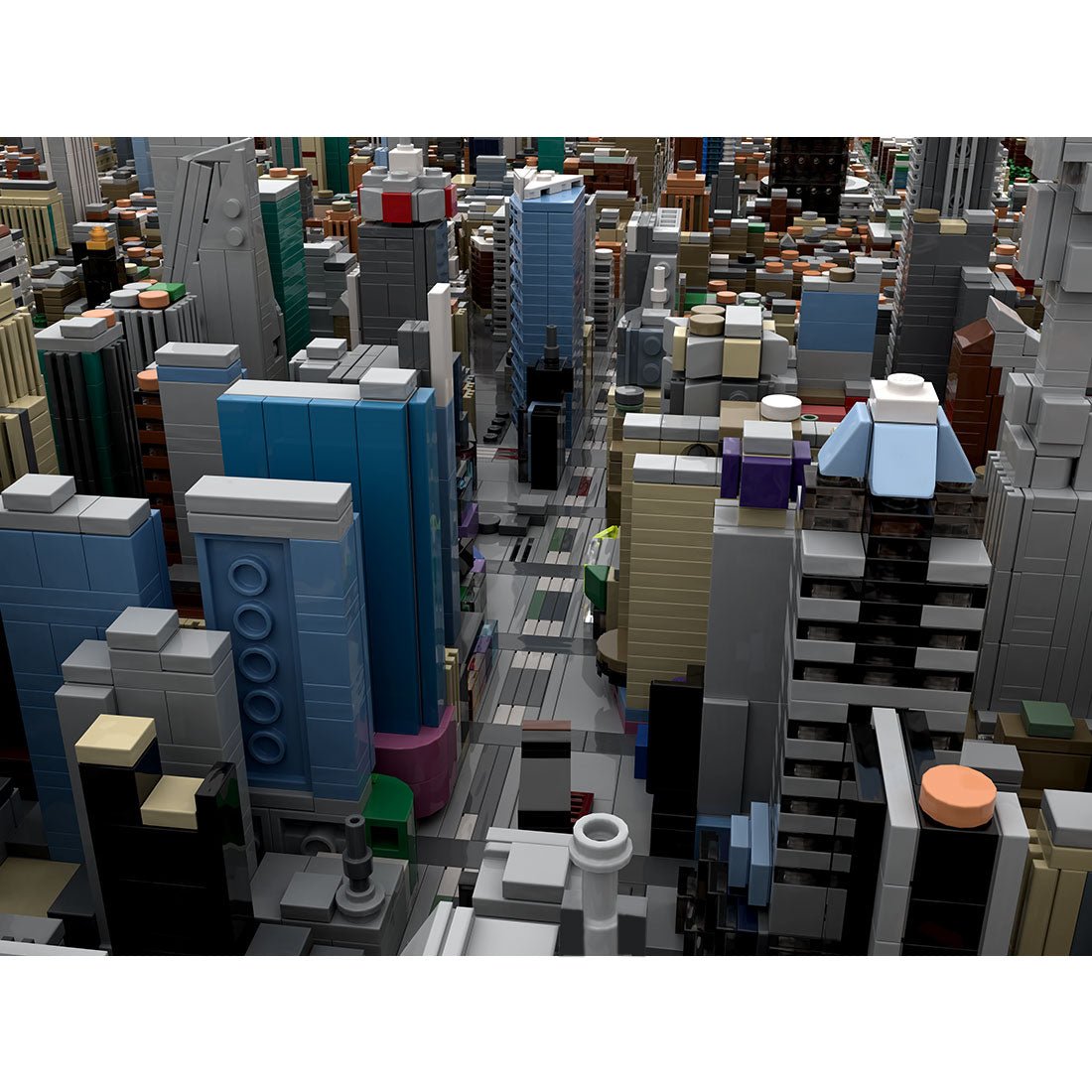 MOC - 243095 1/2000 Scale Midtown Manhattan - New York City Klemmbausteine - LesDiy - Klemmbausteine
