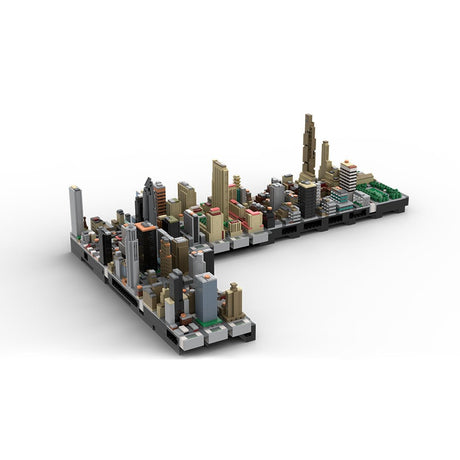 MOC - 243095 NYC - Midtown Manhattan Centralmidtown Klemmbausteine - LesDiy - Klemmbausteine