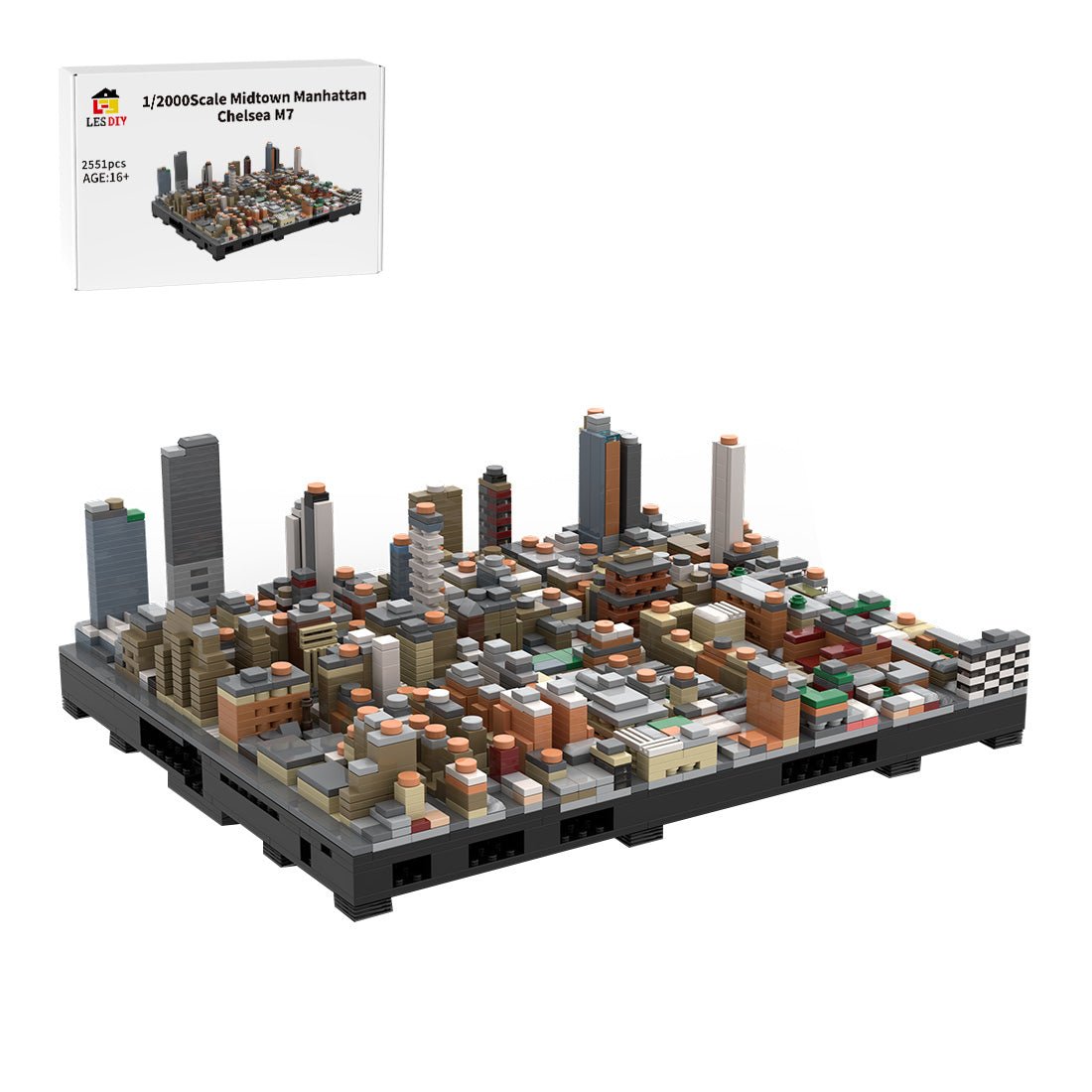 MOC - 243095 NYC - Midtown Manhattan Chelsea M7 Klemmbausteine - LesDiy - Klemmbausteine