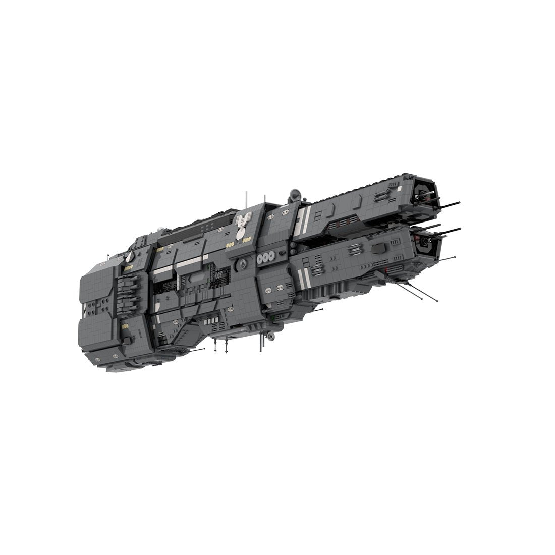 MOC - 243432 Artemis - class Battlecruiser - UNSC Artemis Agrotera Klemmbausteine - LesDiy - Klemmbausteine