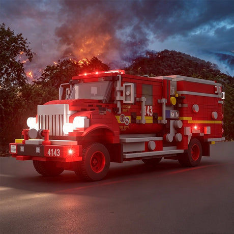 MOC-244154 2019 BME Intl. Type 3 Brush Engine Los Angeles County FD Klemmbausteine-LesDiy-Klemmbausteine