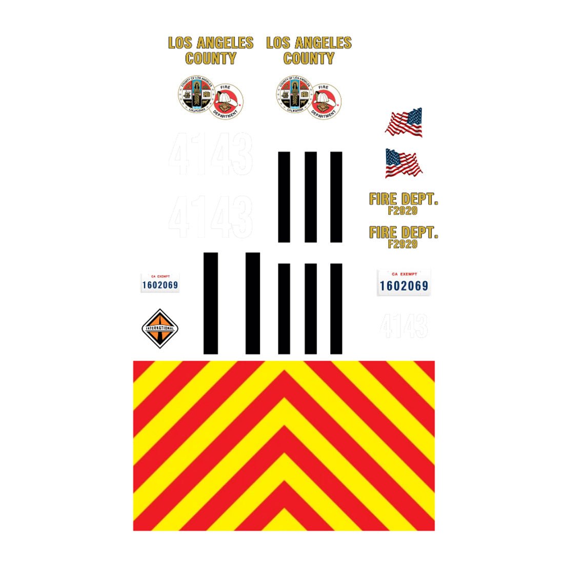 MOC-244154 2019 BME Intl. Type 3 Brush Engine Los Angeles County FD Klemmbausteine-LesDiy-Klemmbausteine