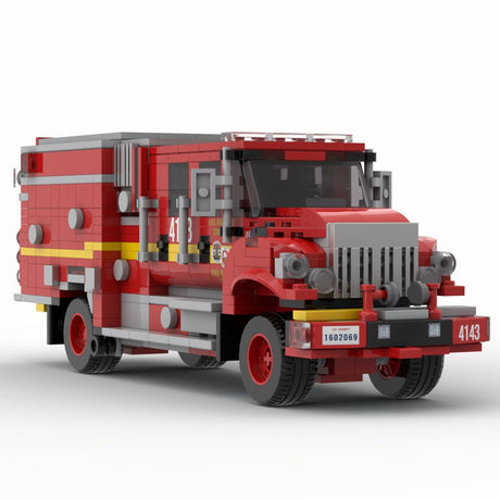 MOC-244154 2019 BME Intl. Type 3 Brush Engine Los Angeles County FD Klemmbausteine-LesDiy-Klemmbausteine