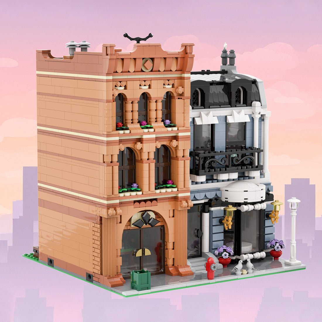MOC - 244323 Shopping Street Klemmbausteine - LesDiy - Klemmbausteine