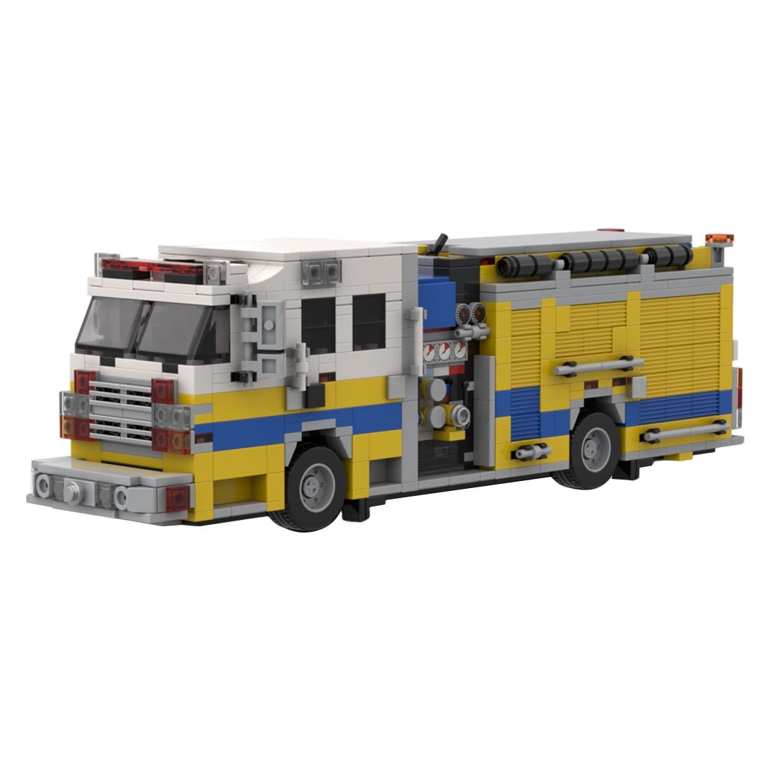 MOC - 245828 2015 Rosenbauer Commander Fire Engine Ventura County Klemmbausteine - LesDiy - Klemmbausteine